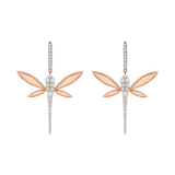 Small Dragonfly drop earrings