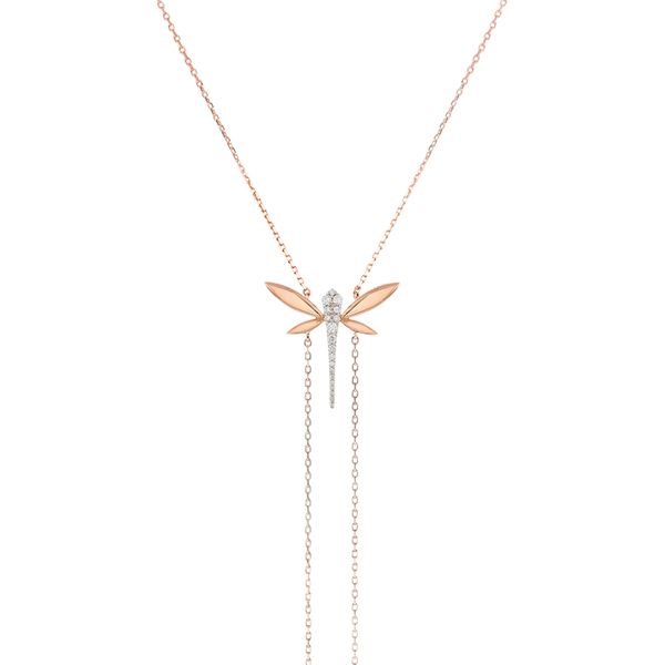 Long One Dragonfly necklace
