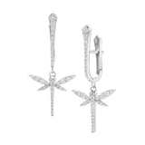 Mini Dragonfly drop earrings