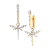 Mini Dragonfly drop earrings