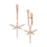 Mini Dragonfly drop earrings