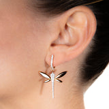 Small Dragonfly drop earrings