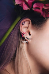 Micro Cosmos Pink Tourmaline 3-set