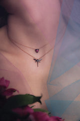 Micro Cosmos Pink Tourmaline 3-set