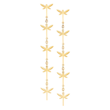 Mini Dragonfly chain earrings