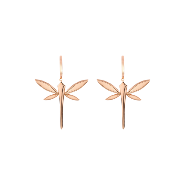 Small Dragonfly drop earrings