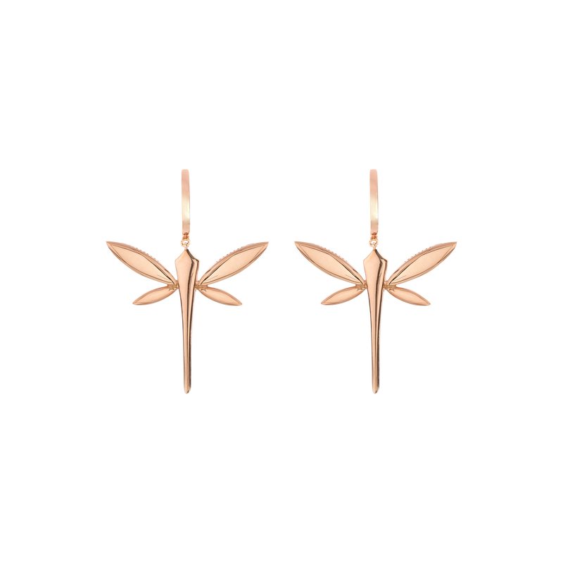 Small Dragonfly drop earrings
