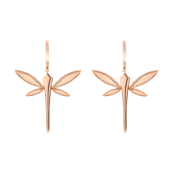 Small Dragonfly drop earrings