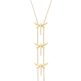 Long Three Dragonfly necklace