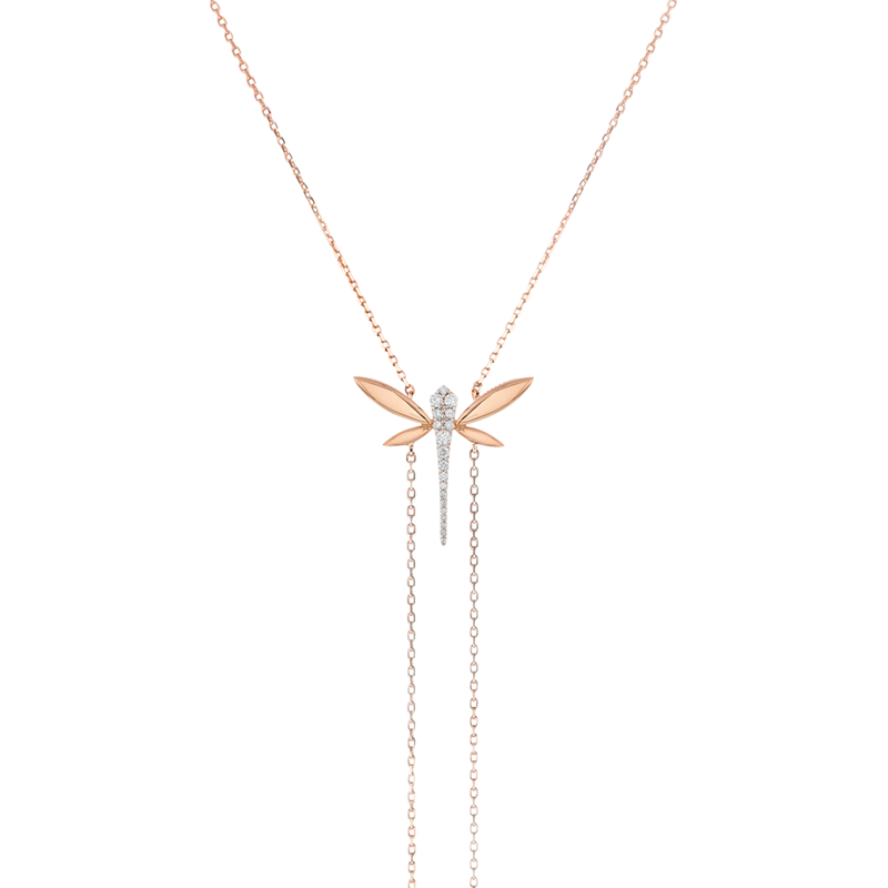 Long One Dragonfly necklace