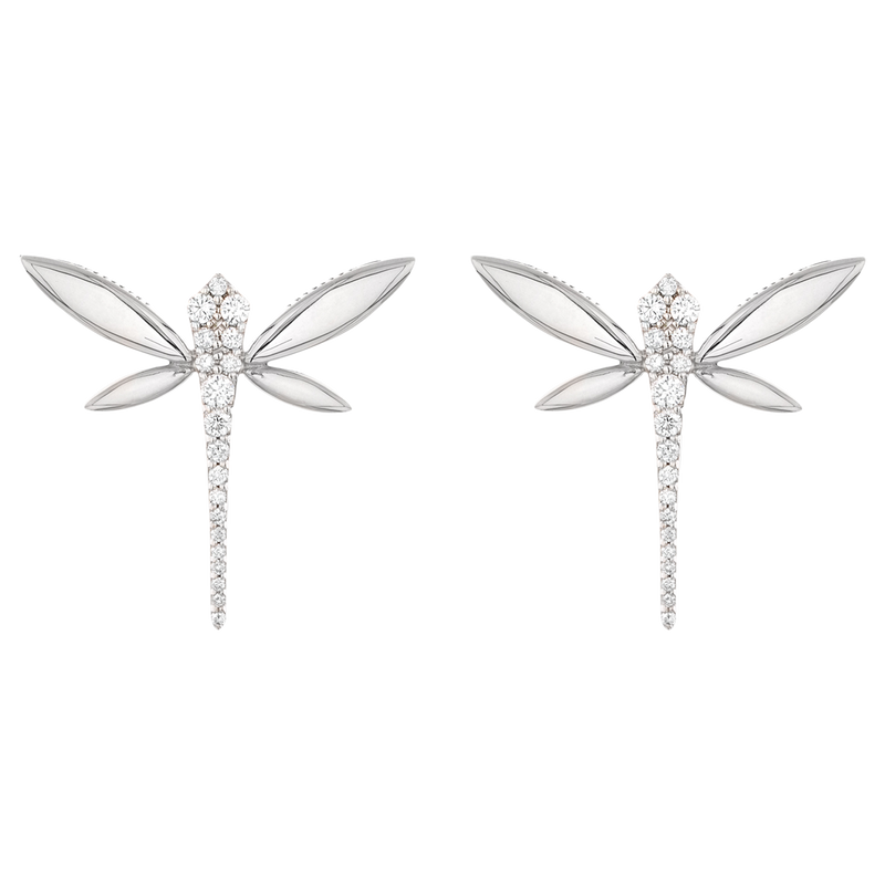Small Dragonfly clip earrings