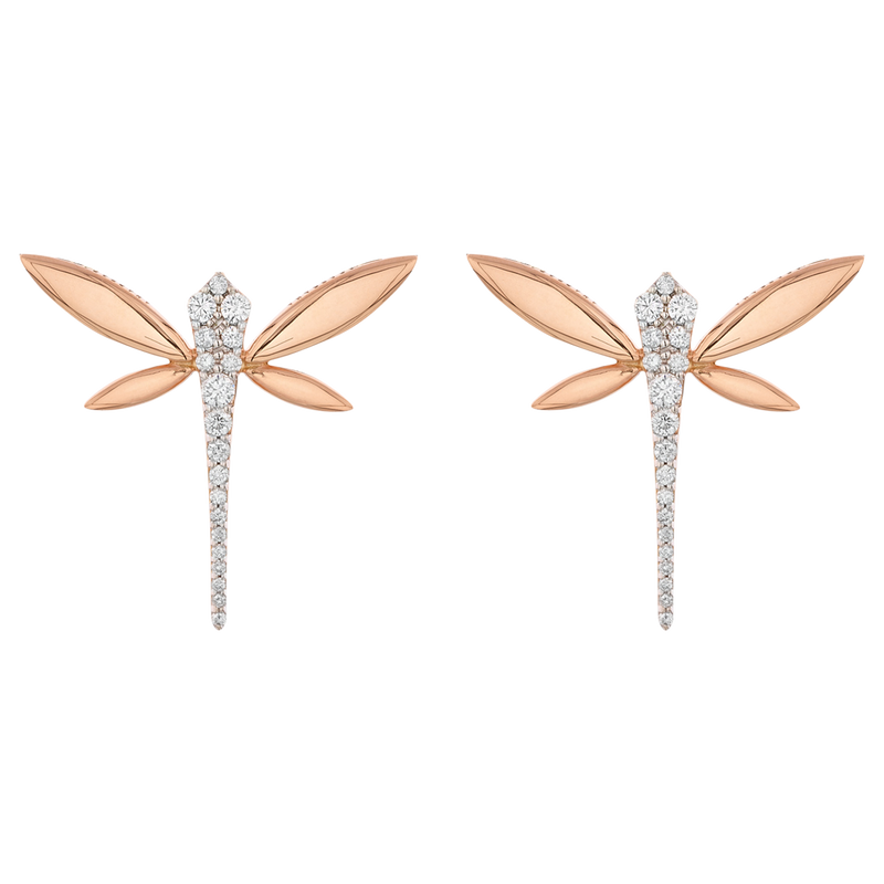 Small Dragonfly clip earrings