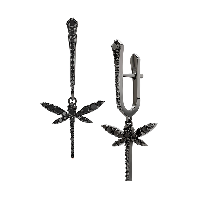 Mini Dragonfly drop earrings