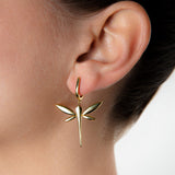 Small Dragonfly drop earrings