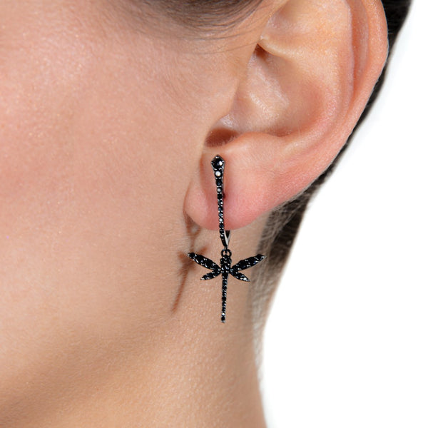 Mini Dragonfly drop earrings
