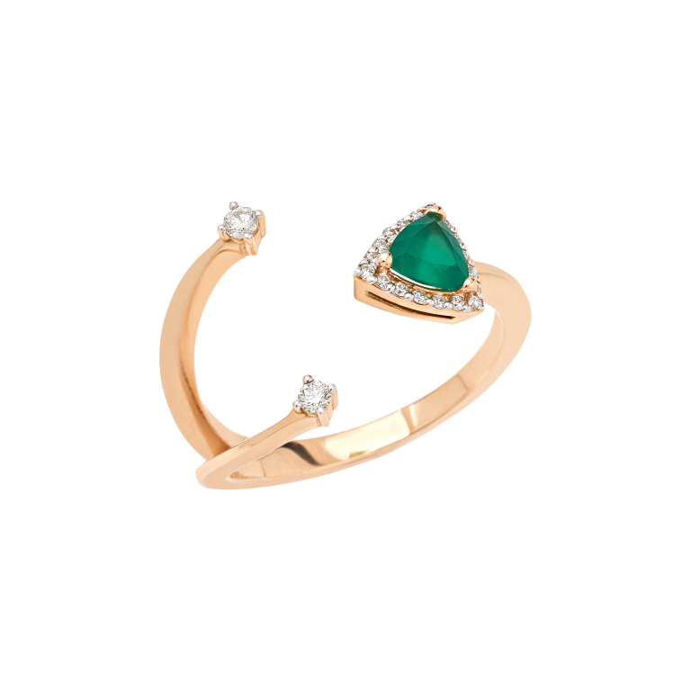 Micro Green Onyx ring