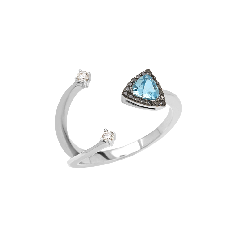 Micro Blue Topaz ring