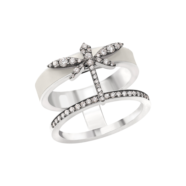 1926 Dragonfly band ring