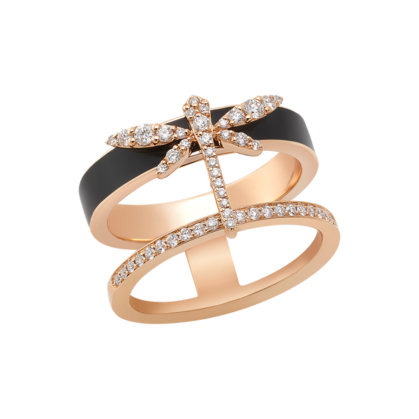 1926 Dragonfly band ring