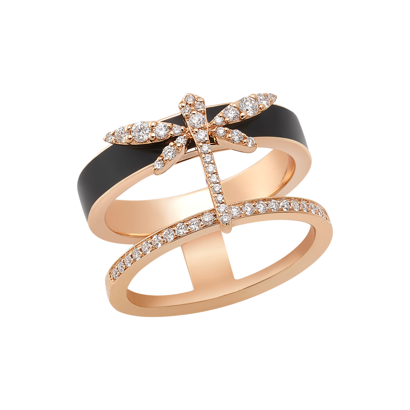 1926 Dragonfly band ring