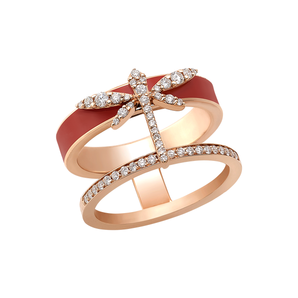 1926 Dragonfly band ring