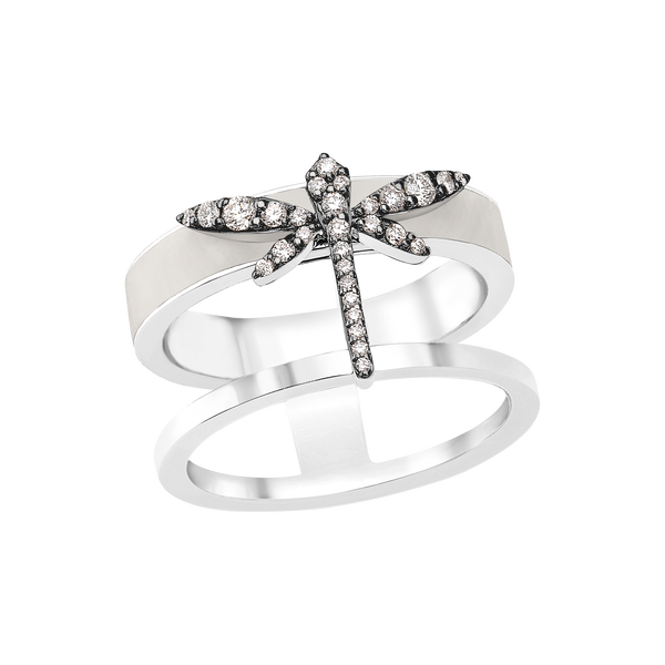 1926 Dragonfly band ring