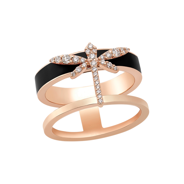 1926 Dragonfly band ring