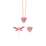 Micro Cosmos Pink Tourmaline 3-set