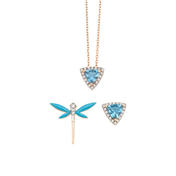 Micro Cosmos London Blue Topaz 3-set
