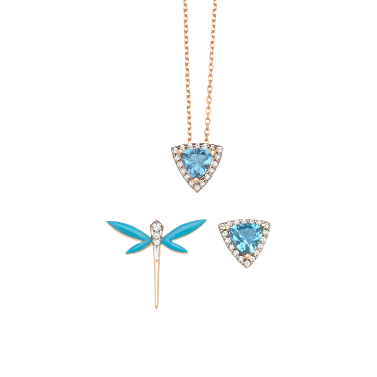 Micro Cosmos London Blue Topaz 3-set